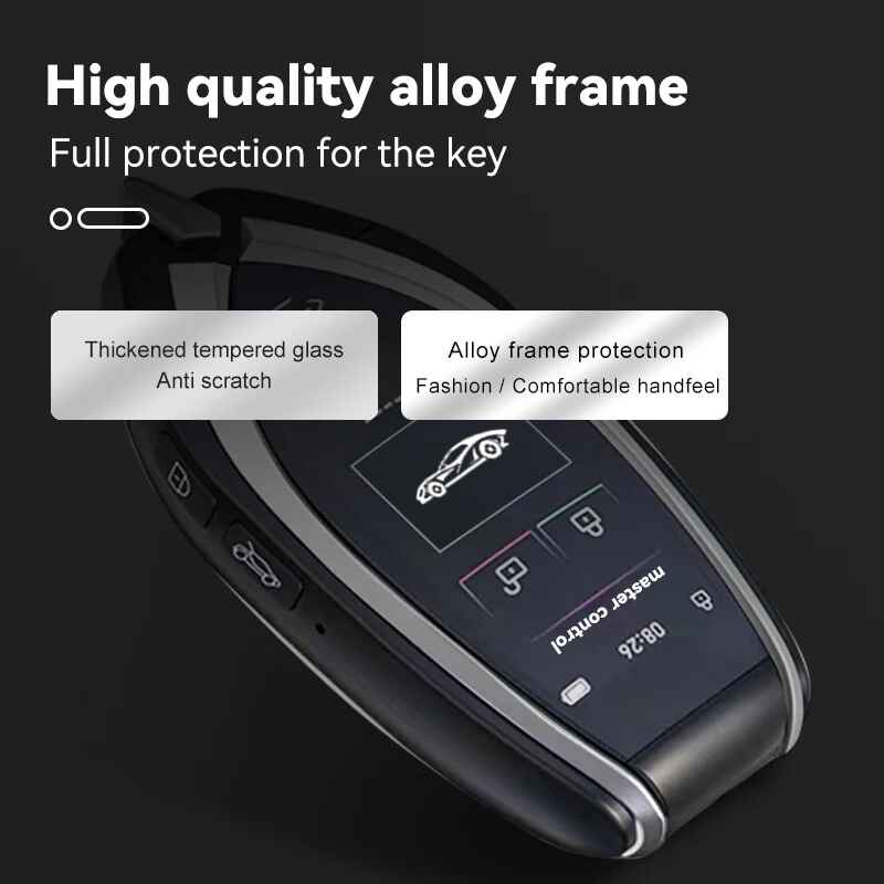 Car Craft Compatible With Audi Bmw Mercedes Jaguar Range Rover Porsche Volkswagen Skoda Volvo Nissan Jeep Maruti Toyota Hyndai Bentley Ferrari Lamborghini Mini Cooper Lcd Led Smart Keyless Key Cf930 Silver