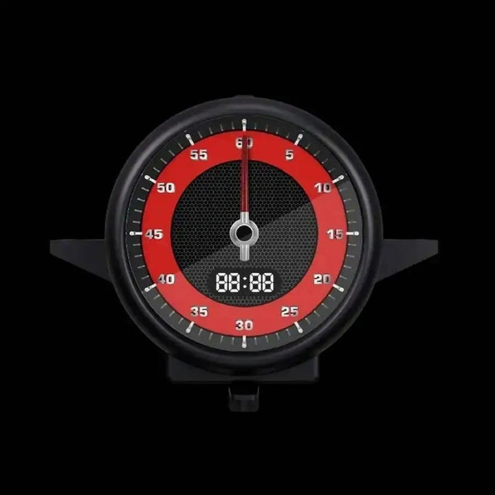 Car Craft Compatible With Porsche Macan 95b 2014-2021 New Upgrade Lcd Car Stopwatch Stop Watch Interior Dashboard Central Clock Compass Time Electronic Meter Black