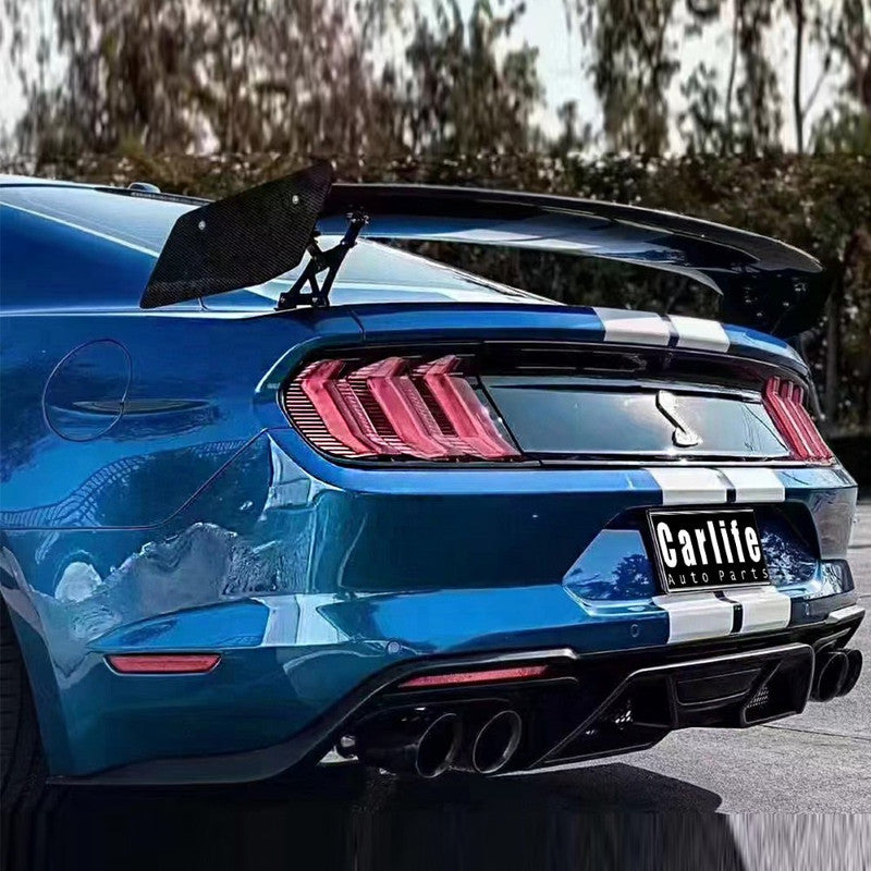 Car Craft Compatible With Ford Mustang 2015-2017 Upgrade Facelift Convert To Gt500 Bodykit Rear Bumper Diffuser After Rear Lip Gc Must-021