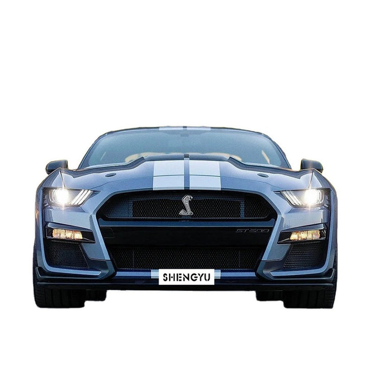 Car Craft Compatible With Ford Mustang 2015-2017 Upgrade Facelift Convert To Gt500 Bodykit Front Bumper Skirt Front Lip Gc Must-018