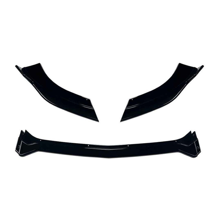 Car Craft Compatible With Ford Mustang Mk6 2015-2017 Front Bumper Lip Splitter Skirts Zst-1131 Gb Glossy Black - CAR CRAFT INDIA