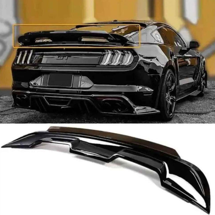 Car Craft Compatible With Ford Mustang 2015-2021 Trunk Wing Lip Boot Rear Spoiler Gt 500 Ar-mustang-005 Zst-1227 Carbon Look Zst-1227 Cf Carbon Fiber Look - CAR CRAFT INDIA
