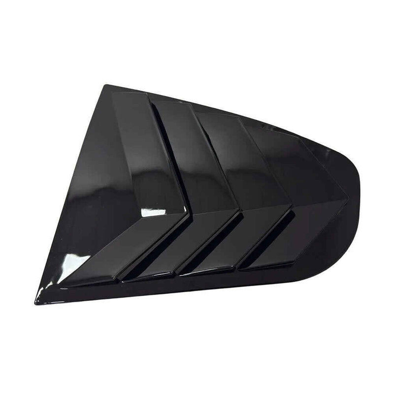 Car Craft Compatible With Skoda Octavia Laura 2008-2012 Car Rear Window Shutter Cover Louver Side Vent Trim Triangle Glossy Black