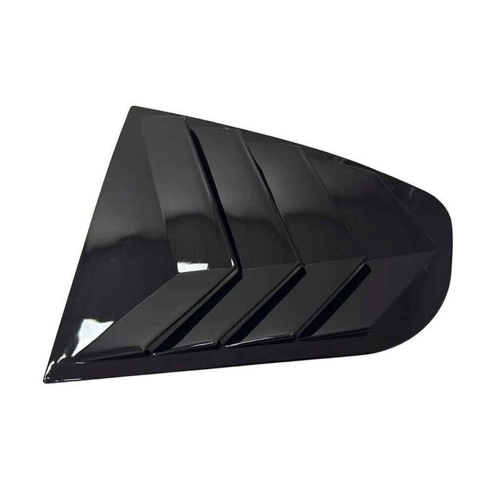 Car Craft Compatible With Skoda Octavia Laura 2008-2012 Car Rear Window Shutter Cover Louver Side Vent Trim Triangle Glossy Black