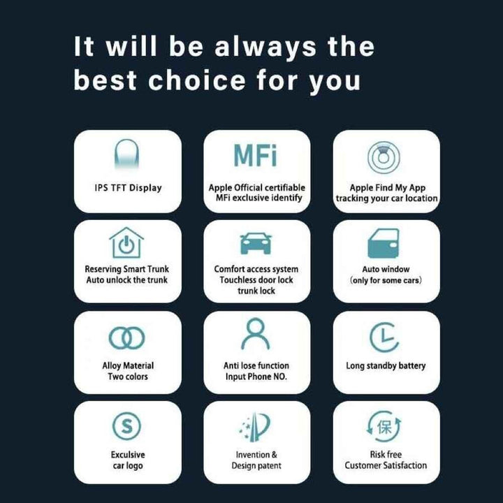 Car Craft Compatible With Audi Bmw Mercedes Jaguar Range Rover Porsche Volkswagen Skoda Volvo Nissan Jeep Maruti Toyota Hyndai Bentley Ferrari Lamborghini Mini Cooper Lcd Led Smart Keyless Key Mh09 Red