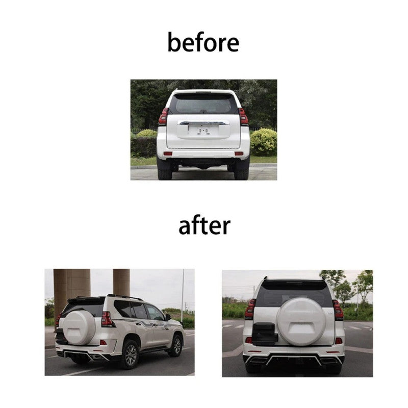 Car Craft Compatible With Toyota Land Cruiser Prado Fj150 2018+ Upgrade Facelift Convert To Navigator Style Bodytkit Front Rear Bumper Side Trim Grill Lip Skirt Splitter F157