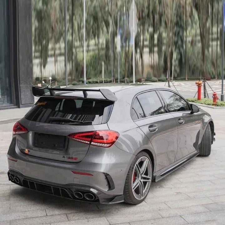 Car Craft Compatible With Mercedes Benz A Class W177 2018-2024 Rear Bumper Upgrade Convert To Amg Amg45s Bumper Bodykit For Hatchback Car W177-004 Hatchback