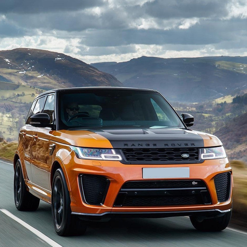 Car Craft Compatible With Land Range Rover Rr Sport 2018-2020 Upgrade To 2021+ Svr Bodykit Bumper Grill Side Skirts Splitter Diffuser Exhaust Tip Pipe