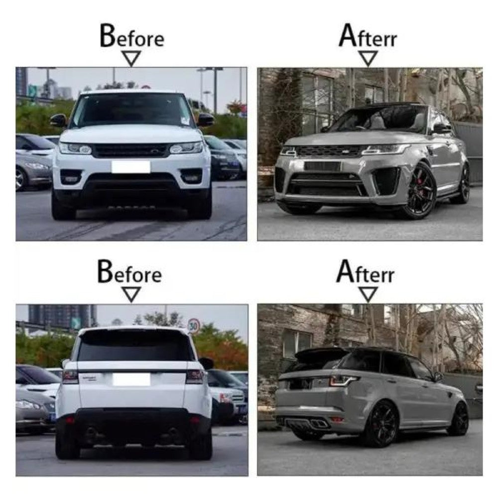 Car Craft Compatible With Range Land Rover Sport L494 2014-2017 Upgrade Facelift Convert To 2018-2022 Svr Style Bodykit Bumper Headlight Taillight - CAR CRAFT INDIA