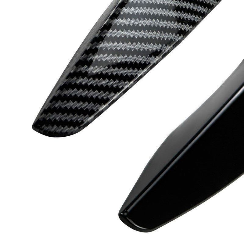 Car Craft Compatible With Skoda Superb Mk3 Pre-facelift 2015-2019 Front Bumper Side Splitter Skirt Trim Flag Lip Zst-1580 Cf Carbon Fiber Look