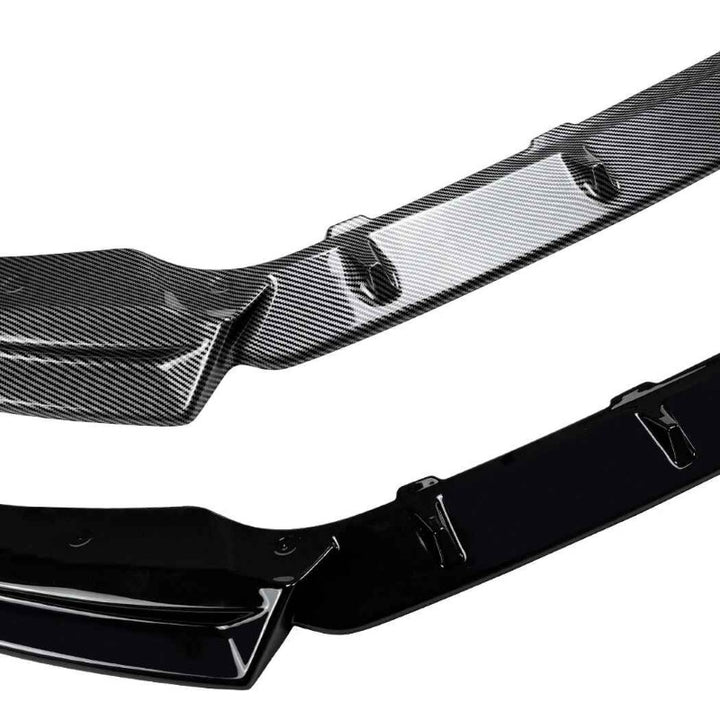 Car Craft Compatible With Volkswagen Vw T-roc Troc 2018-2022 Front Bumper Lip Splitter Skirts Zst-1523 Gb Glossy Black CC-10007 - CAR CRAFT INDIA