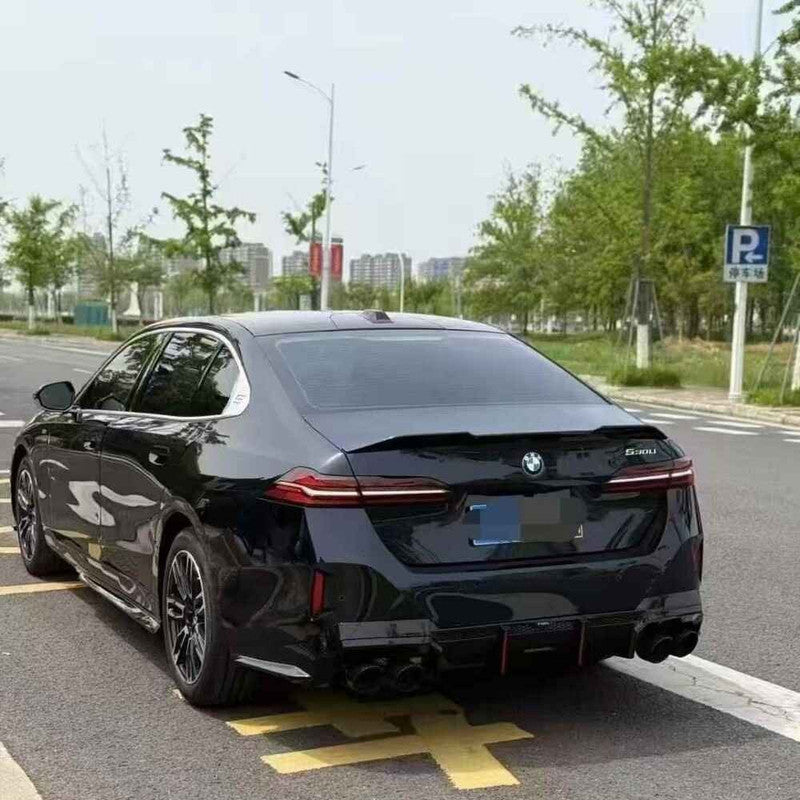 Car Craft Compatible With Bmw 5 Series G60 2024+ Trunk Wing Boot Lip Spoiler Trim Skirts V Ten Vten Style - CAR CRAFT INDIA