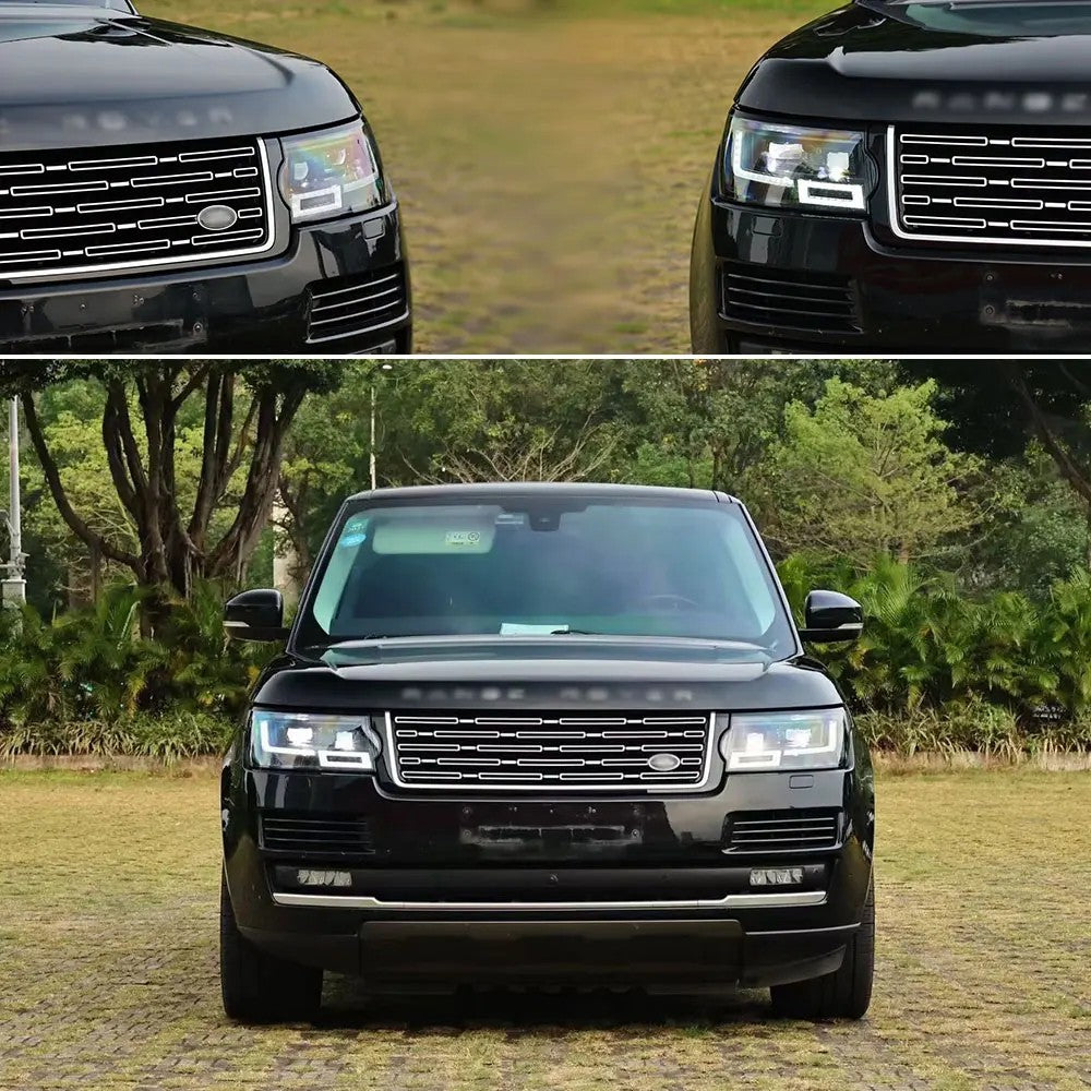 Car Craft Compatible With Land Range Rover Vogue L405 2013-2017 Car Front Upgraded Head Light Lamp Xenon Headlight Retrofit Upgrade Modified Led Drl Hid 2024 Matrix Style