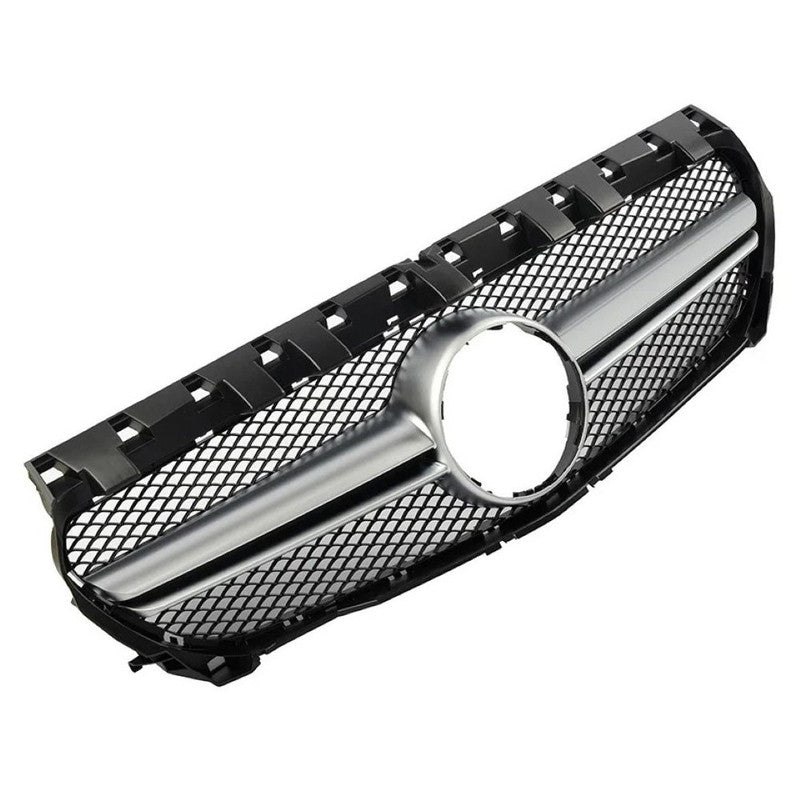 Car Craft Compatible With Mercedes Benz Cla Class W117 C117 X117 2013-2019 Upgrade Front Bumper Cla45 Amg Show Grill Amg Silver Gc W117-001