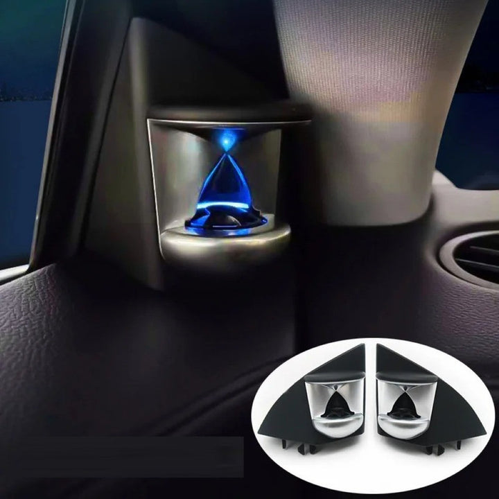 Car Craft Compatible With Mercedes Benz Ml Gl Gle Gls W166 Cls 2012-2019 Illuminated Led Ambient Door Tweeter Speaker Audio Cover Hour Glass A-pillar Loudspeaker Trim Ambient Light 12 Color - CAR CRAFT INDIA