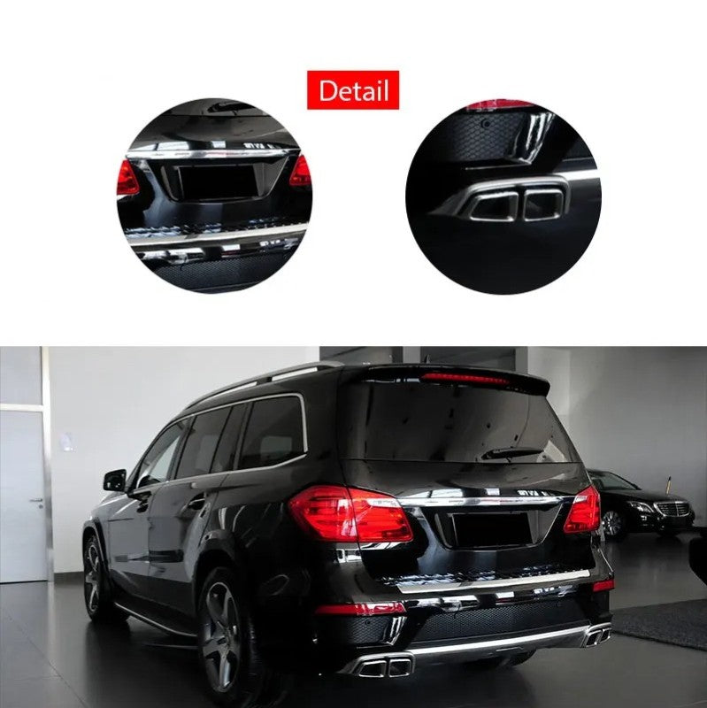 Car Craft Compatible With Mercedes Benz Gl W166 X166 2013-2015 Upgrade Conversion Bodykit GLS63 GL63 Amg Bumper Grill Wheel Arch Side Trims - CAR CRAFT INDIA
