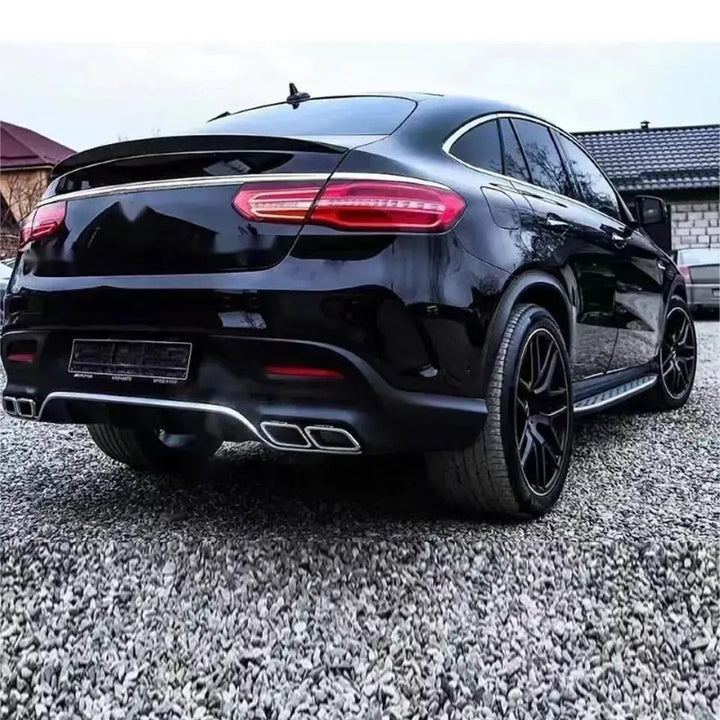 Car Craft Compatible With Mercedes Benz Gle Coupe W166 X166 X292 2015-2019 Amg 63 Coupe Rear Bumper Lip Diffuser Skirts Splitter - CAR CRAFT INDIA