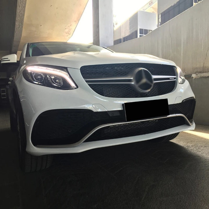 Car Craft Compatible With Mercedes Benz Gle Coupe W166 X166 X292 2015-2019 Upgrade Conversion Bodykit To Gle63 Coupe Amg Bumper Diffuser After Rear Lip Exhaust Tip Pipe Wheel Arch Front - CAR CRAFT INDIA