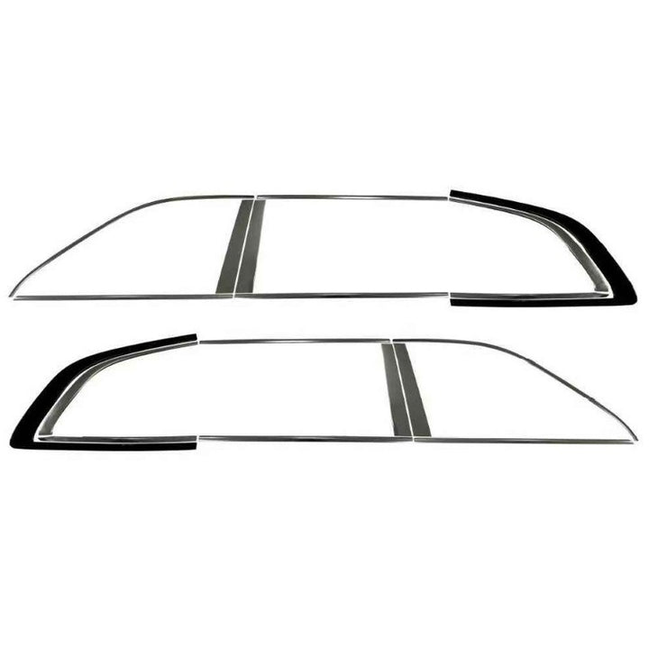 Car Craft Compatible With Mercedes Benz Gl Gls W166 X166 2012-2019 Side Window Door Piller Chrome Strip Garnish Trim - CAR CRAFT INDIA