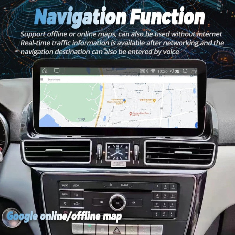 Car Craft Compatible With Mercedes Benz Ml Gl W166 X166 2012-2015 Digital Infotaiment Touch Screen Android Multimedia Player Gps Navigation Radio Carplay Android Auto 12.3 Inch Android 13, 8 Core 4gb+64gb