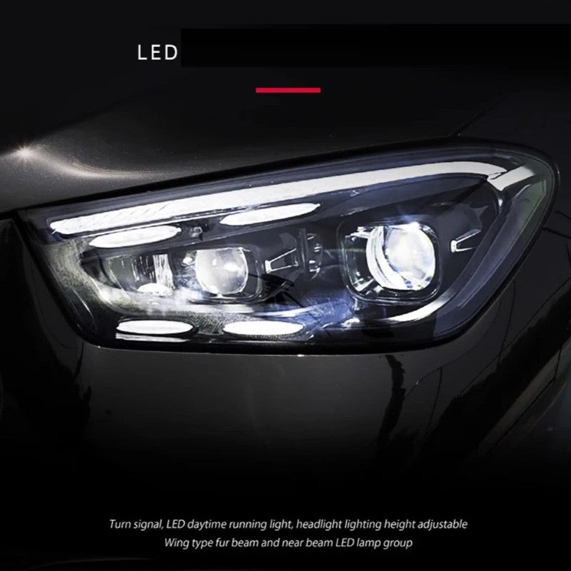 Car Craft Compatible With Mercedes Benz Gle Class W167 X167 C167 2019-2024 Car Front Upgraded Head Light Lamp Xenon Headlight Retrofit Upgrade Modified Led Drl Hid Light 2025 Style Shy - CAR CRAFT INDIA