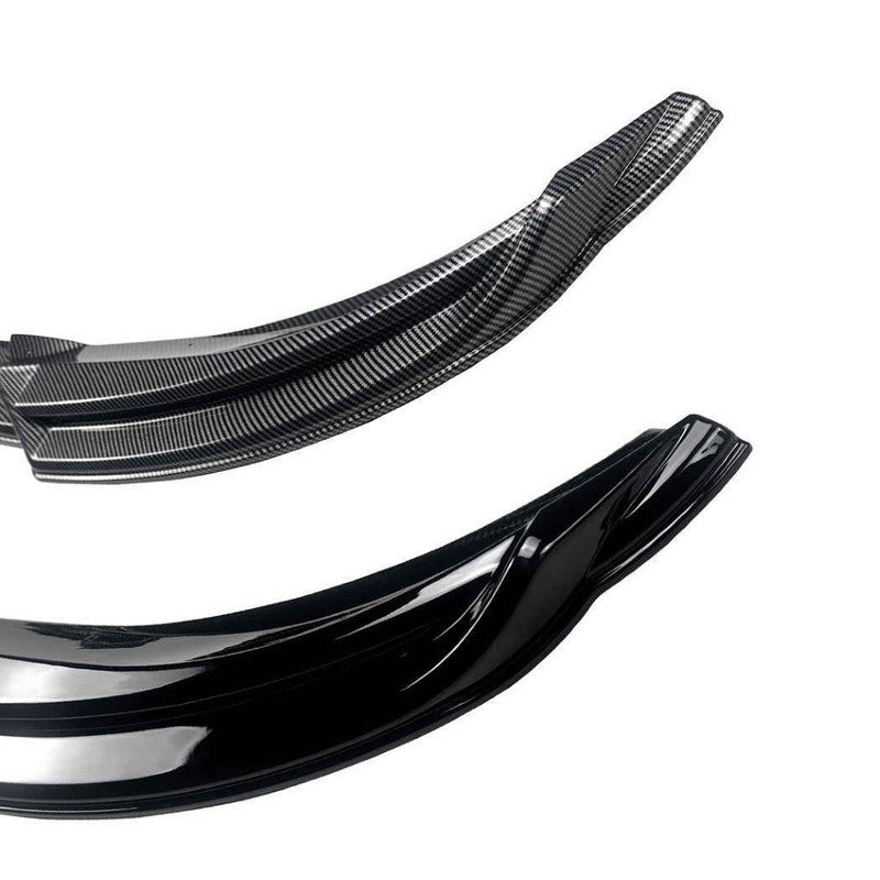Car Craft Compatible With Mercedes Benz C Class W204 2007-2010 Standard Front Bumper Lip Splitter Skirts Zst-1104 Cf Carbon Fiber Look - CAR CRAFT INDIA