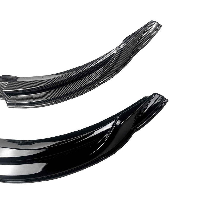 Car Craft Compatible With Mercedes Benz C Class W204 2007-2010 Standard Front Bumper Lip Splitter Skirts Zst-1104 Gb Glossy Black - CAR CRAFT INDIA