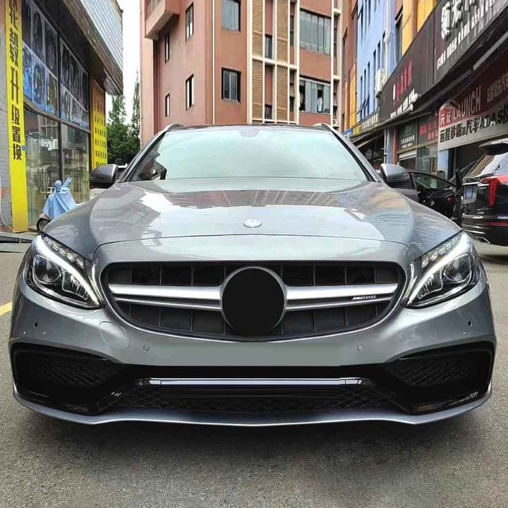 Car Craft Compatible With Mercedes Benz C Class W205 C205 Coupe 2015-2021 Front Bumper Upgrade Convert To Amg C63 Bumper Bodykit Gc W205/c205-013