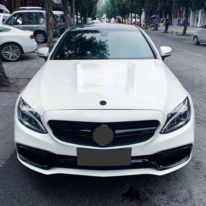 Car Craft Compatible With Mercedes Benz C Class W205 C205 Coupe 2015-2021 Front Bonnet Engine Hood Amg C63 Iron GC W205/c205-033