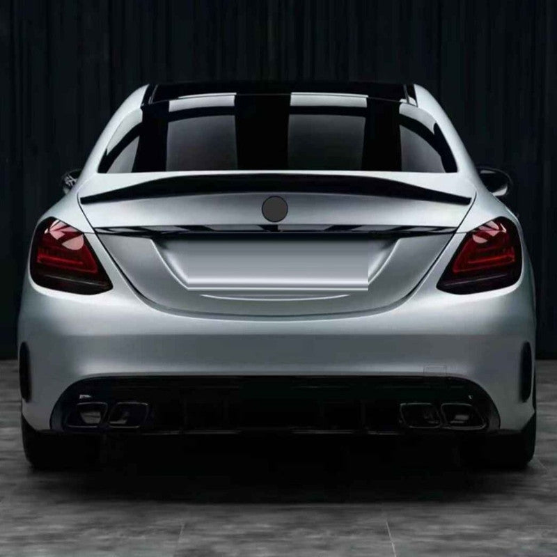 Car Craft Compatible With Mercedes Benz C Class W205 C205 Coupe 2015-2021 Rear Bumper Upgrade Convert To Amg C63 Bumper Bodykit Gc W205-017