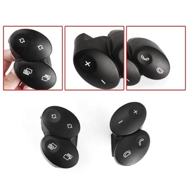 Car Craft Compatible With Mercedes E Class W211 2006-2009 Cls W218 Steering Wheel Knob Button Yellow 23082023108465-t2 Right CC-2736 - CAR CRAFT INDIA