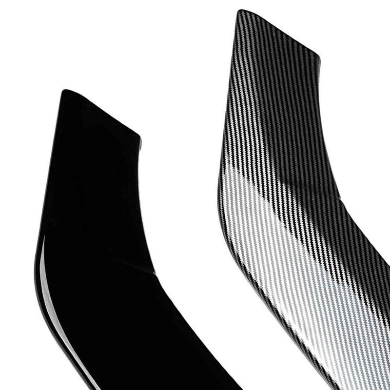 Car Craft Compatible With Mercedes Benz E Class W212 2012-2015 C207 Amg Front Bumper Lip Splitter Skirts Zst-1098 Gb Glossy Black - CAR CRAFT INDIA