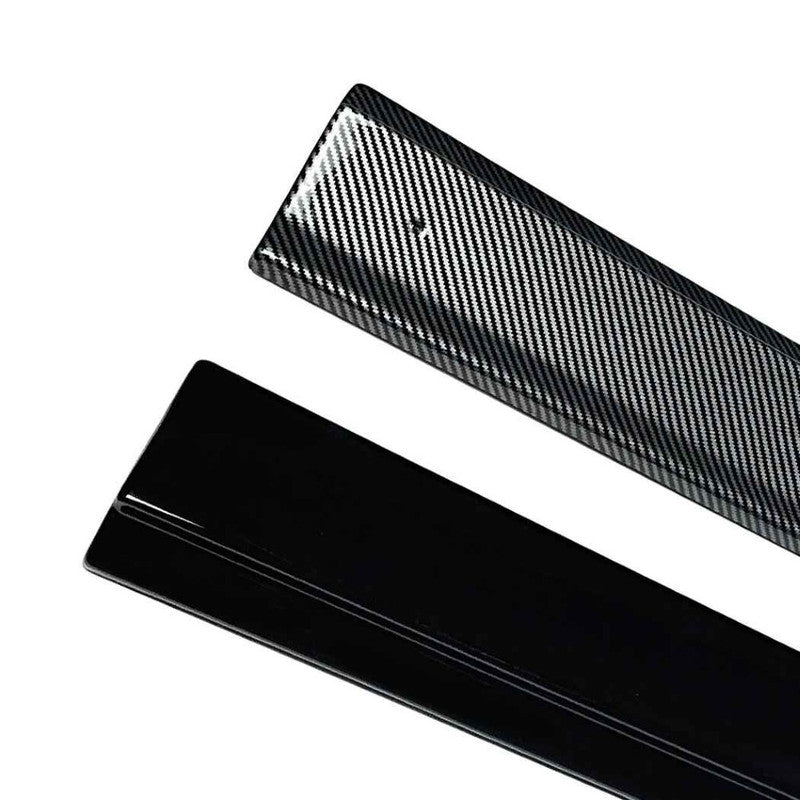 Car Craft Compatible With Mercedes Benz E Class W213 2016-2024 Amg Side Skirt Extension Splitter Running Board Trim Cover Zst-1053 Gb Glossy Black - CAR CRAFT INDIA