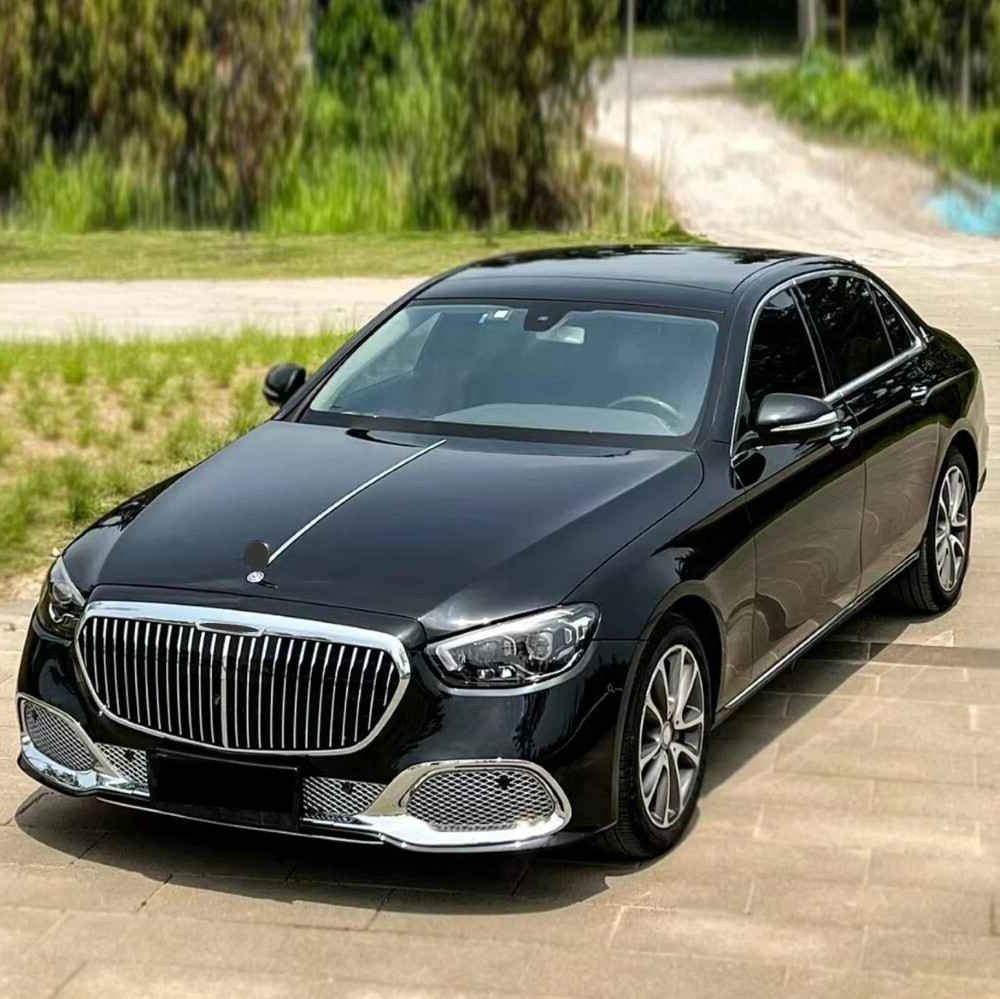 Car Craft Compatible With Mercedes Benz E Class W213 Lci 2021-2023 Upgrade Facelift Convert To Maybach Bodykit Front Rear Bumper Gril Exhaust Pipe Tip Diffsuer Trim