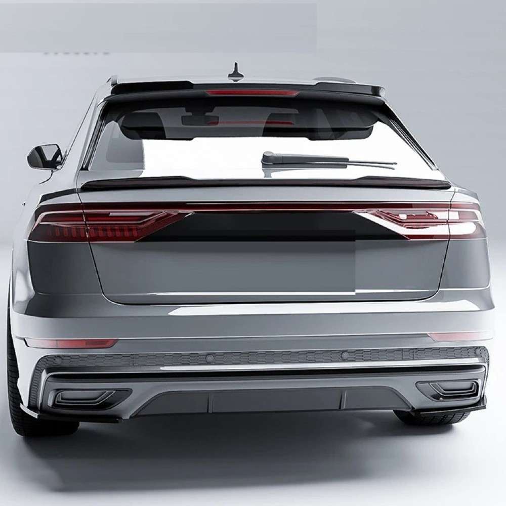 Car Craft Compatible With Audi Q8 2018-2023 S Line Rear Side Bumper Lip Splitter Skirts Diffuser Ar-audi-084 Cf Carbon Fiber Look - CAR CRAFT INDIA