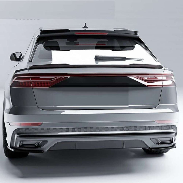 Car Craft Compatible With Audi Q8 2018-2023 S Line Rear Side Bumper Lip Splitter Skirts Diffuser Ar-audi-084 Cf Carbon Fiber Look - CAR CRAFT INDIA