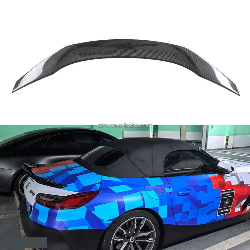 Car Craft Compatible With Bmw Z4 G29 2019-2025 Rear Trunk Wing Lip Boot Spoiler Splitter Real Carbon Fiber - CAR CRAFT INDIA