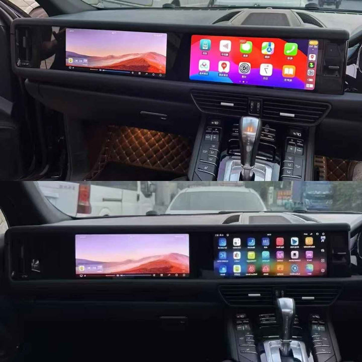 Car Craft Compatible With Porsche Cayenne 2010-2017 Dual Screen Android 14 Multimedia Video Player Gps Navigation 4g Wifi 360 Infotainment Touchscreen Dvd Player Wireless Carplay Android Auto 12.3" - CAR CRAFT INDIA