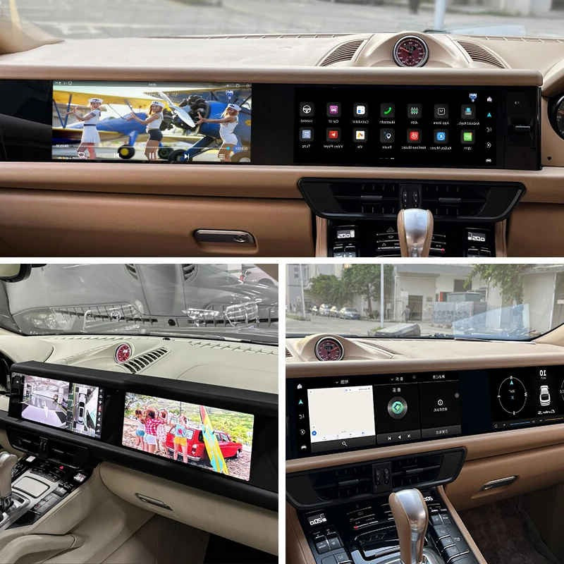 Car Craft Compatible With Porsche Cayenne 2010-2017 Dual Screen Android 14 Multimedia Video Player Gps Navigation 4g Wifi 360 Infotainment Touchscreen Dvd Player Wireless Carplay Android Auto 12.3" - CAR CRAFT INDIA