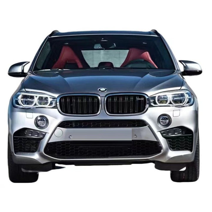 Car Craft Compatible With Bmw X5 F15 Upgrade Convert To M Sport M Performance X5m Bodykit Body Kit Front Rear Bumper Front After Lip Diffuser Skirt Splitter Exhaust Tip Pipe Wheel Arch Gc F15 010