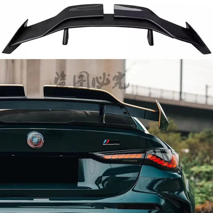 Car Craft Compatible With Bmw 2 Series G87 3 Series G20 G28 G80 G82 G22 M3 M4 M5 5 Series G60 G68 Z4 G29 G90 G26 G23 Rear Trunk Wing Boot Wing Spoiler Real Carbon Fiber Im Universal Style