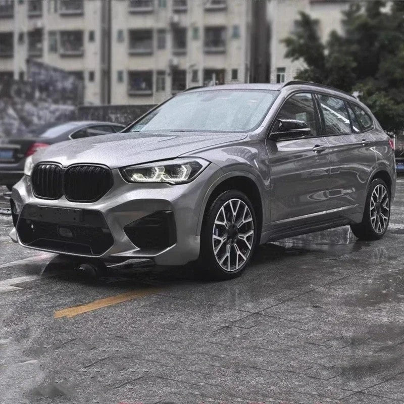 Car Craft Compatible With Bmw X1 F48 F49 2016-2022 Upgrade Facelift Convert To X3 G01 G08 X3m 2023 Bodykit Bumper Mesh Side Vent Splitter Skirts Grill Exhaust Pipe Tip - CAR CRAFT INDIA