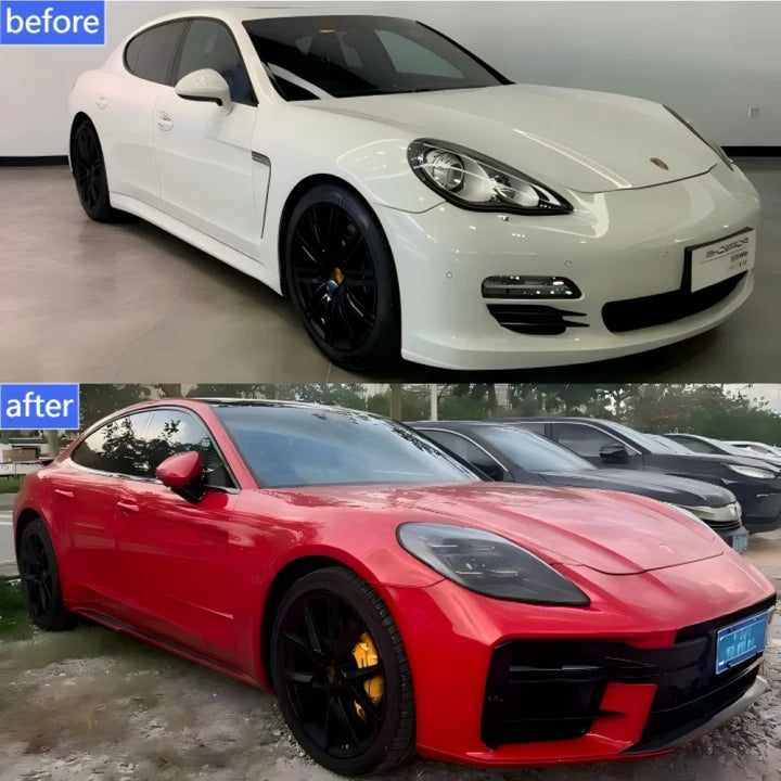 Car Craft Compatible With Porsche Panamera 2009-2016 970 Car Upgrade Facelift Upgrade Convert To 976 Gts 2025 Bodykit Bumper Headlight Taillight Trunk Hood Fender Glass Gts Style