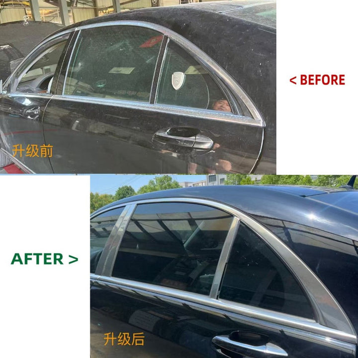 Car Craft Compatible With Mercedes Benz S Class W221 2006-2014 Upgrade Facelift Convert To 2024 Lci Maybach Bodykit Door Window Chrome Trim CC-8556 - CAR CRAFT INDIA