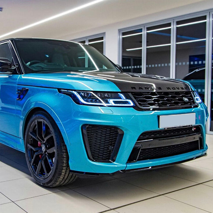Car Craft Compatible With Land Range Rover Rr Sport 2018-2020 Upgrade To 2021+ Svr Bodykit Bumper Grill Side Skirts Splitter Diffuser Exhaust Tip Pipe