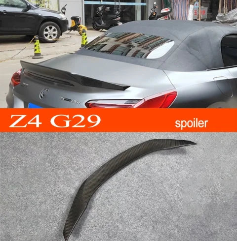 Car Craft Compatible With Bmw Z4 G29 2019-2025 Rear Trunk Wing Lip Boot Spoiler Splitter Real Carbon Fiber - CAR CRAFT INDIA
