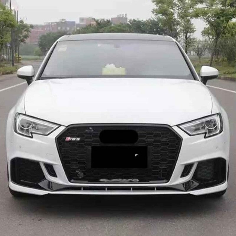 Car Craft Compatible With Audi A3 2017-2020 Upgrade Convert To Rs3 S3 Sport Bumper Front Bodykit Mesh Gc A3-013 - CAR CRAFT INDIA