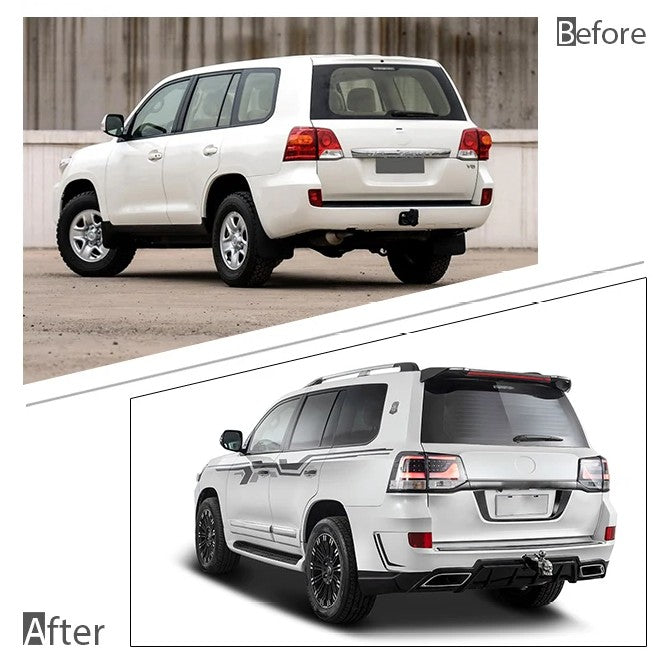 Car Craft Compatible With Toyota Land Cruiser Lc200 2008-2015 Upgrade Facelift Convert To Lc200 Elford A Style Bodytkit Front Rear Bumper Hood Fender Trunk Headlight Taillight Side Trim Grill Lip Skirt Splitter F116-a