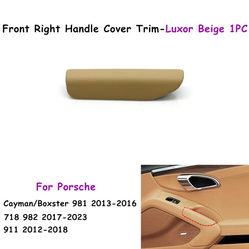 Car Craft Compatible With Porsche Cayman Boxster 981 2013-2016 718 982 2017-2023 911 991 2012-2018 Car Interior Inner Door Handle Cover Trim Luxor Beige Right 981555534004h0-c - CAR CRAFT INDIA