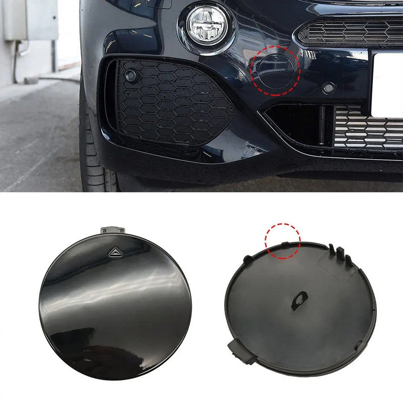 Car Craft Compatible With Bmw X5 F15 2014-2018 Front M Sport X5m Bumper Tow Hook Towing Tochan Trailer Cover 51118060131 Unpainted - CAR CRAFT INDIA
